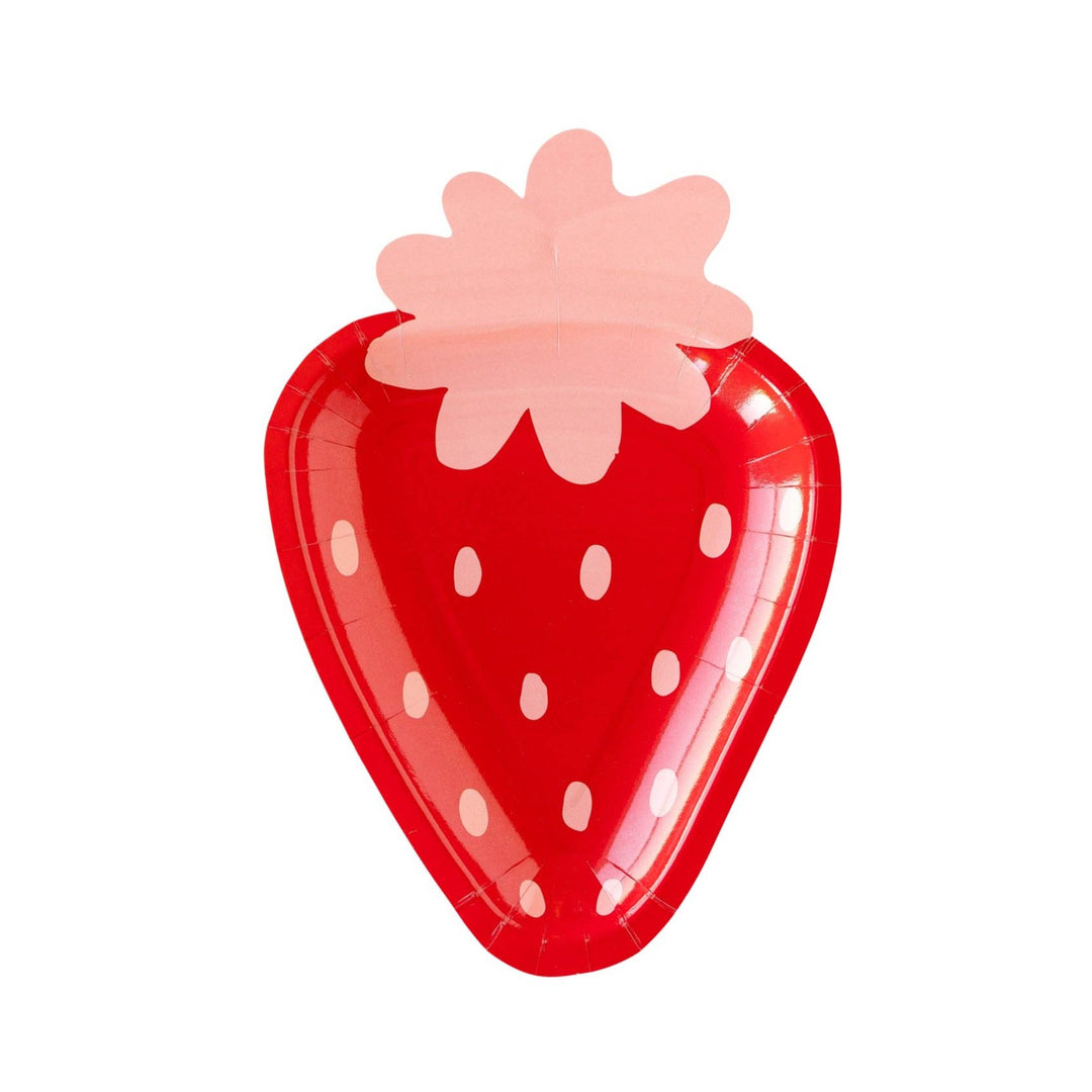 Strawberry Shaped Plates Bonjour Fete Party Supplies Valentine's Day Party Supplies