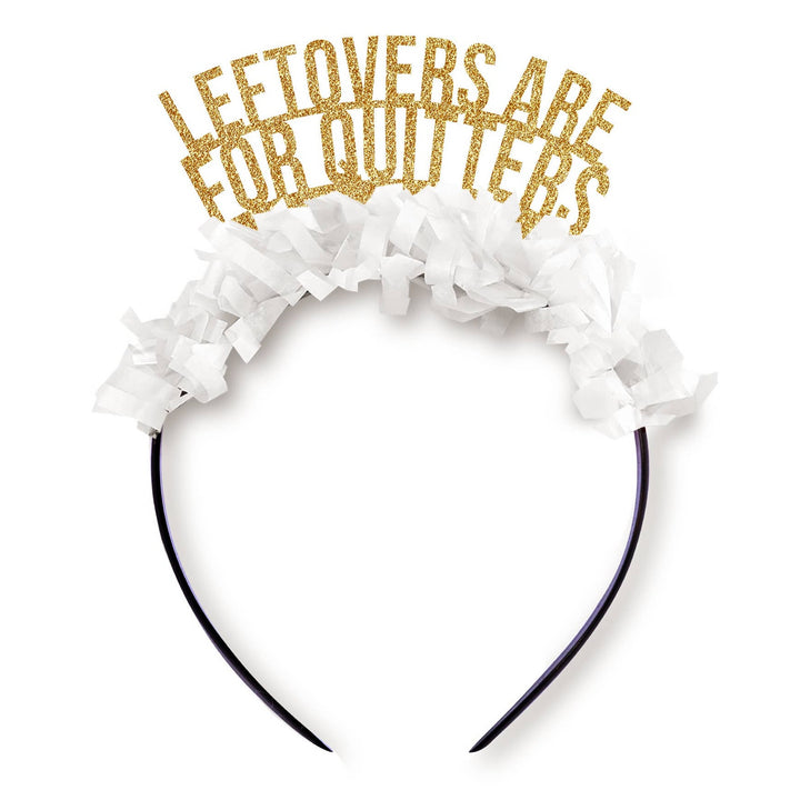 Leftovers Are for Quitters Thanksgiving Party Headband Crown Festive Gal 0 Faire Bonjour Fete - Party Supplies