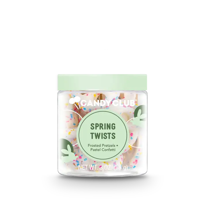 SPRING TWISTS CANDY COATED PRETZELS Candy Club Easter Candy Bonjour Fete - Party Supplies