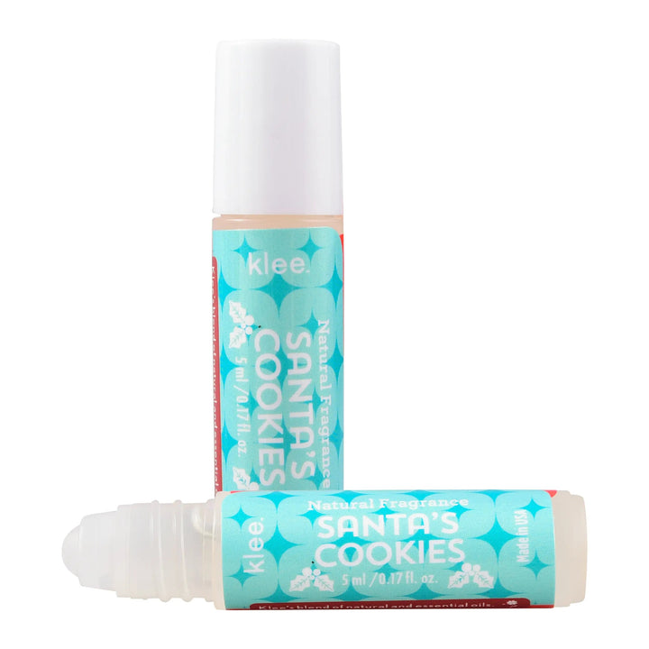 Santa's Cookies Natural Fragrance and Lip Shimmer Set Klee Naturals Stocking Stuffer Bonjour Fete - Party Supplies