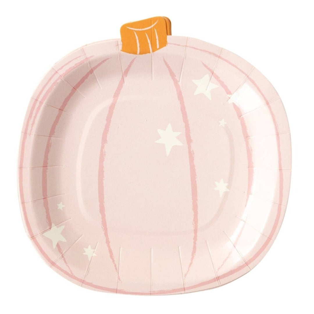 Pink Pumpkin Shaped Plates Bonjour Fete Party Supplies Halloween Party Supplies
