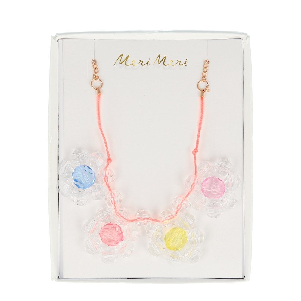 FLOWER JEWEL NECKLACE Meri Meri Kid's Accessories & Costumes Bonjour Fete - Party Supplies