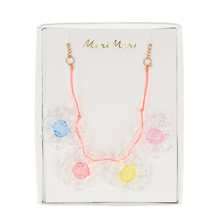 FLOWER JEWEL NECKLACE Meri Meri Kid's Accessories & Costumes Bonjour Fete - Party Supplies