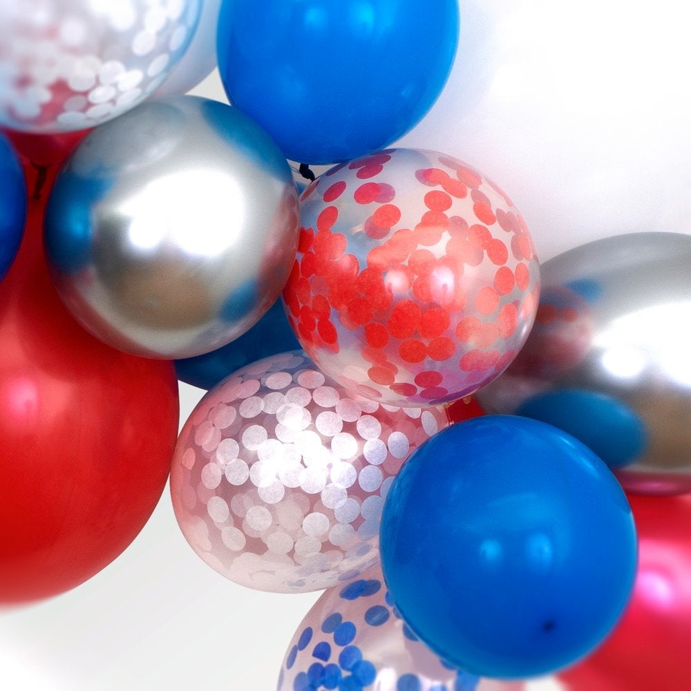 RED, WHITE, & BLUE BALLOON GARLAND KIT Meri Meri Balloon Garland Kit Bonjour Fete - Party Supplies