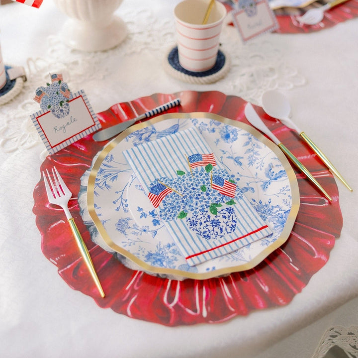 STAR-SPANGLED PLACEMAT Hester & Cook Bonjour Fete - Party Supplies