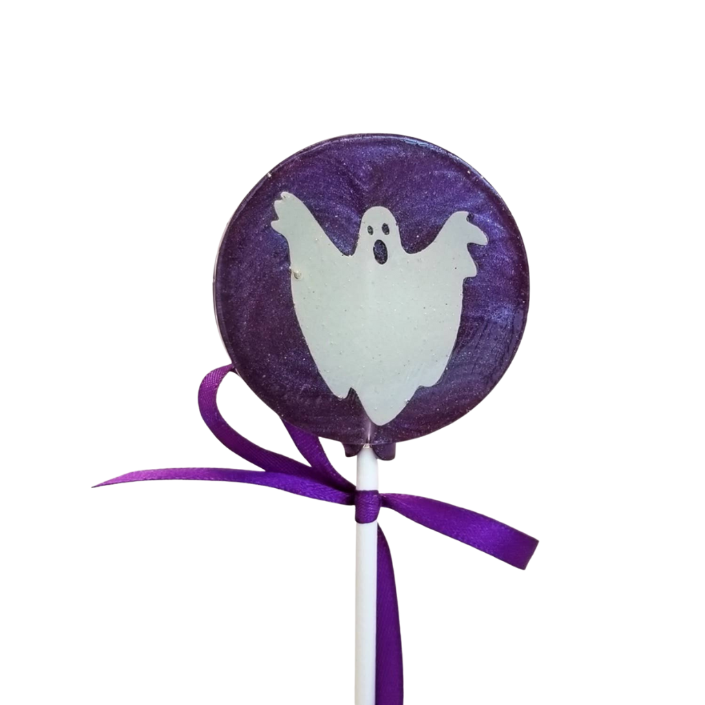 Spooky Ghost Cotton Candy Flavored Lollipop Bonjour Fete Party Supplies Halloween Party Favors & Boo Baskets