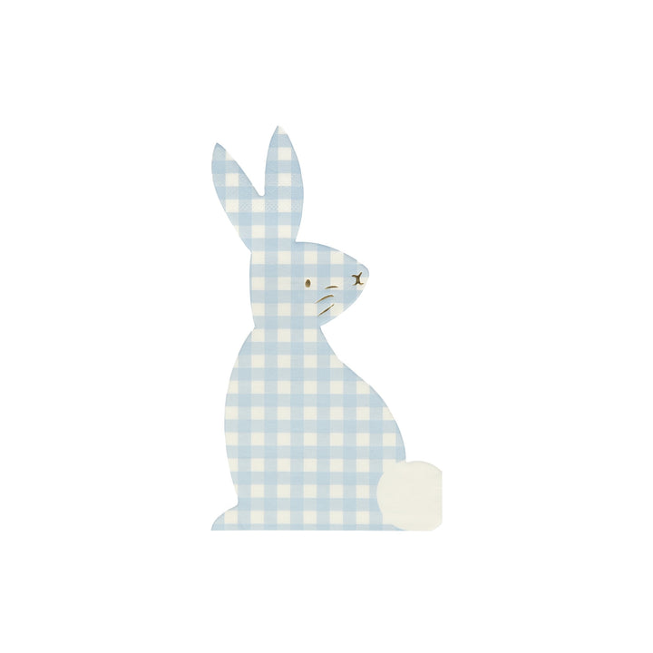 GINGHAM BUNNY NAPKINS Meri Meri Napkins Bonjour Fete - Party Supplies