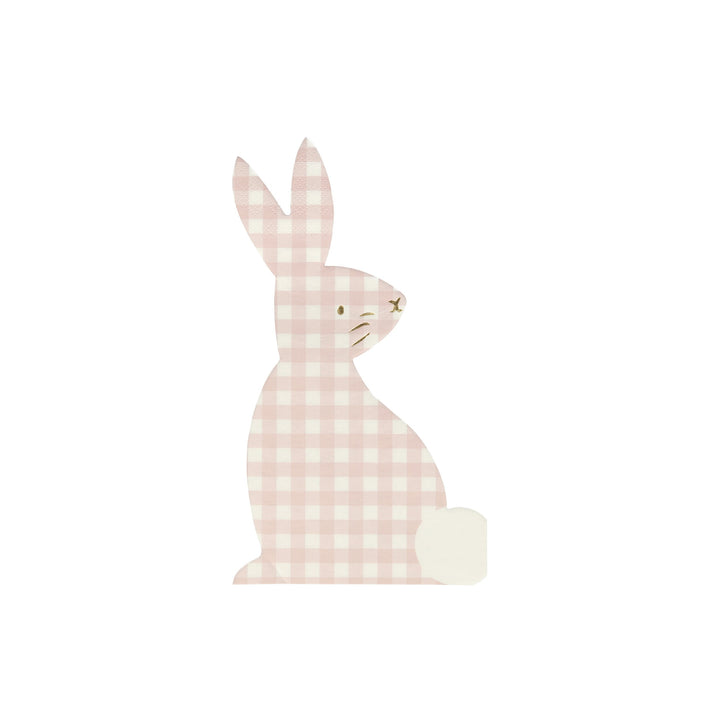 GINGHAM BUNNY NAPKINS Meri Meri Napkins Bonjour Fete - Party Supplies