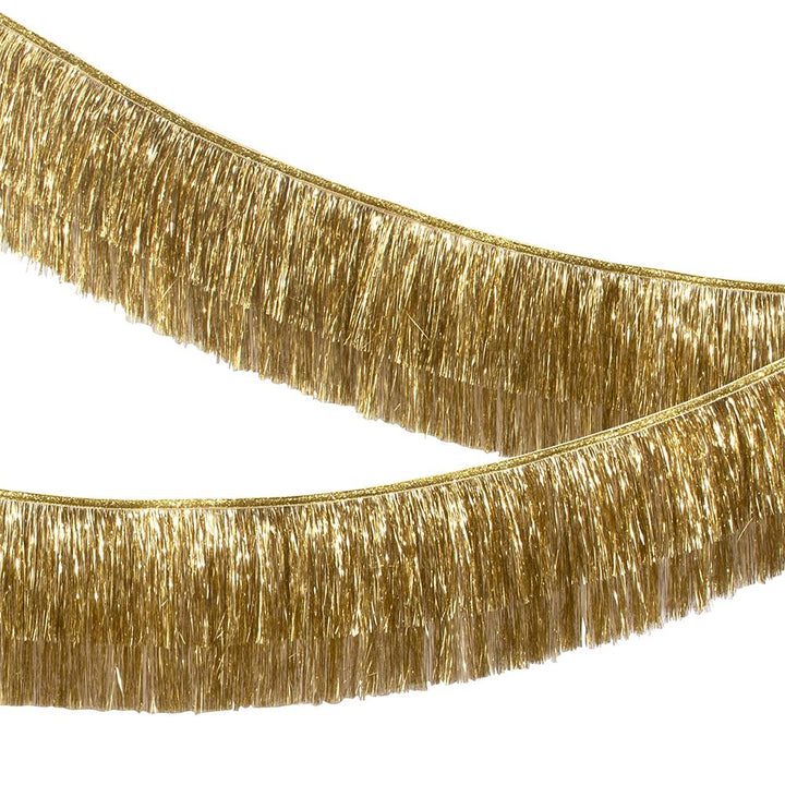 GOLD TINSEL FRINGE GARLAND Meri Meri Garlands & Banners Bonjour Fete - Party Supplies