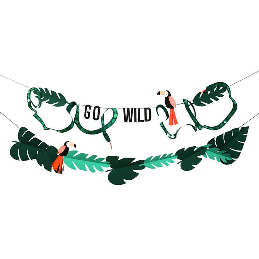 GO WILD GARLAND Meri Meri Garlands & Banners Bonjour Fete - Party Supplies