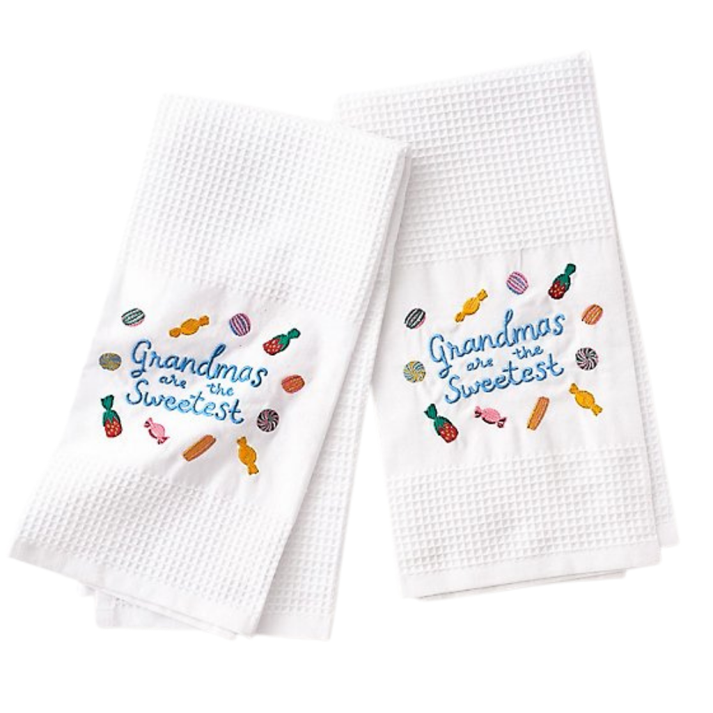 GRANDMA'S ARE THE SWEETEST TEA TOWEL Paper Source Wholesale kitchen & entertaining Bonjour Fete - Party Supplies