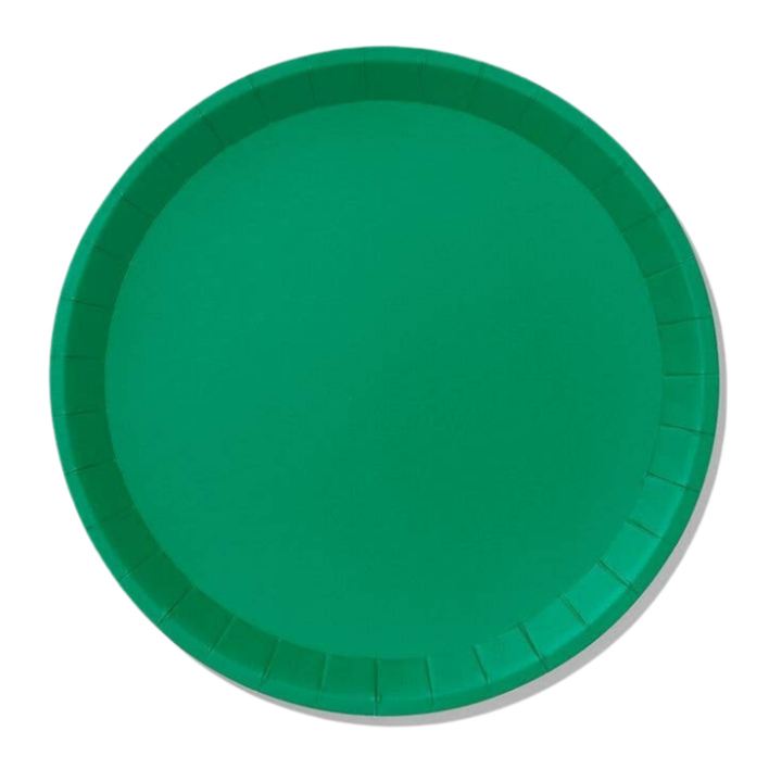 GREEN LARGE PAPER PLATES Coterie Party Supplies Plates Bonjour Fete - Party Supplies