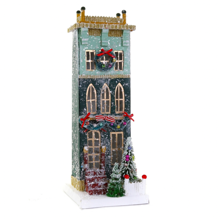 GREEN TOWNHOUSE BY CODY FOSTER Cody Foster Co. Christmas House Bonjour Fete - Party Supplies