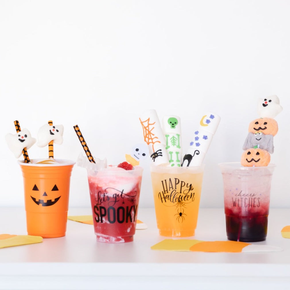HAPPY HALLOWEEN SPIDER FROST FLEX CUPS Rosanne Beck Collections Cups Bonjour Fete - Party Supplies