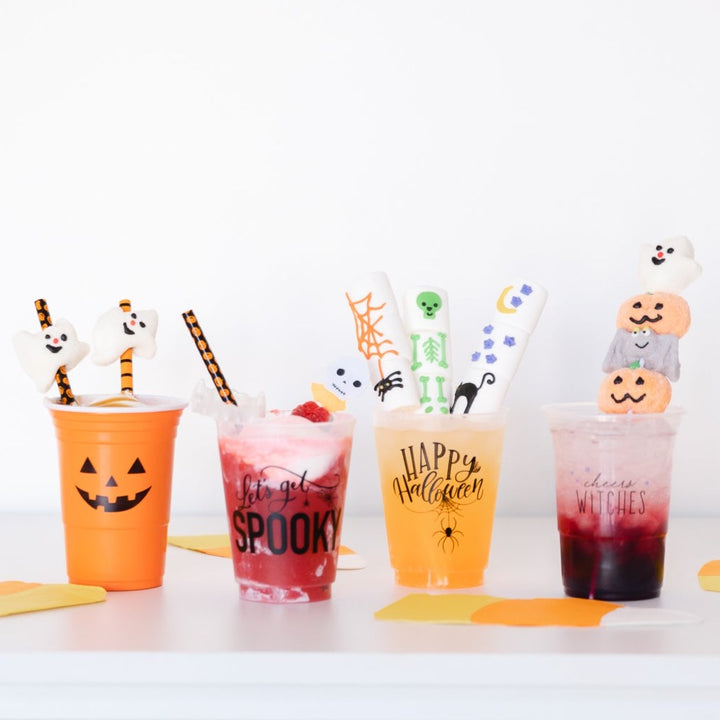 HAPPY HALLOWEEN SPIDER FROST FLEX CUPS Rosanne Beck Collections Cups Bonjour Fete - Party Supplies