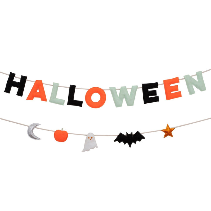 HALLOWEEN FELT GARLAND BY MERI MERI Meri Meri Halloween Party Decorations Bonjour Fete - Party Supplies
