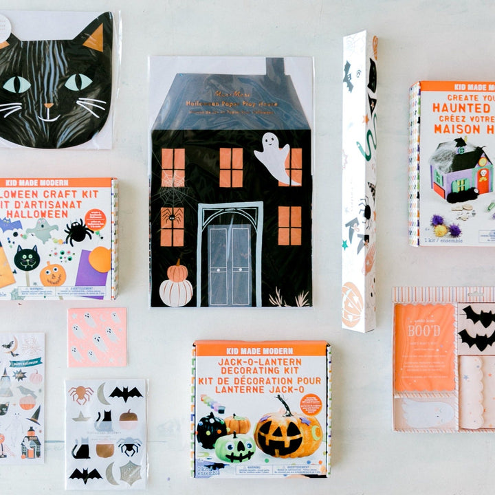 HALLOWEEN PAPER PLAY HOUSE Meri Meri Halloween Crafts & Games Bonjour Fete - Party Supplies