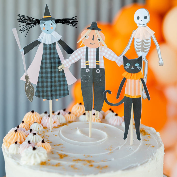 PUMPKIN PATCH CAKE TOPPERS Meri Meri Halloween Baking Bonjour Fete - Party Supplies