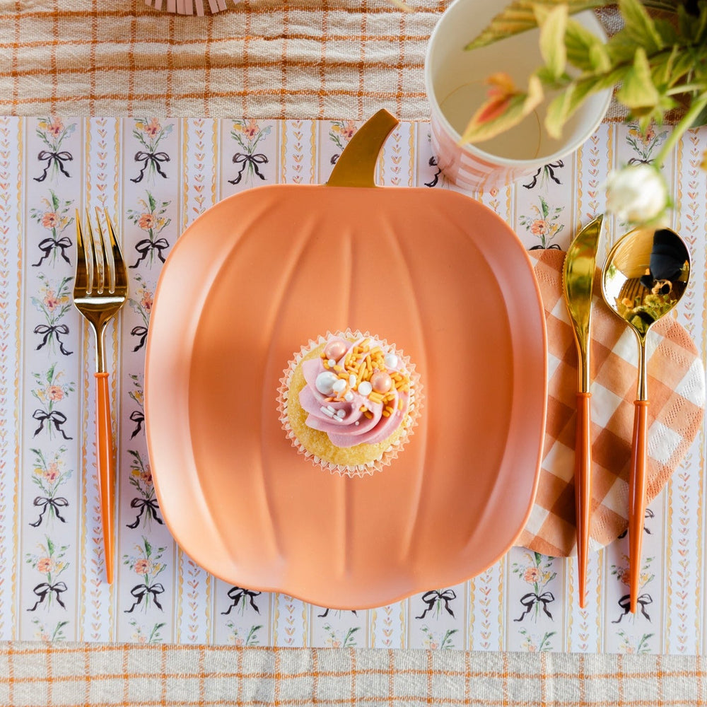 HALLOWEEN BAMBOO PUMPKIN PLATE Meri Meri PASTEL TISSUE FRINGE  CHRISTMAS CRACKERS Bonjour Fete - Party Supplies