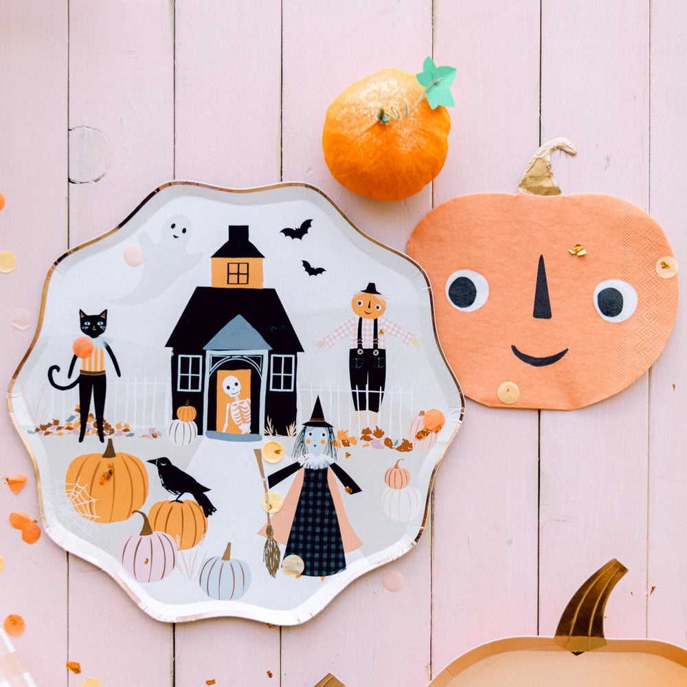 PUMPKIN PAPER PARTY NAPKINS Meri Meri Halloween Party Supplies Bonjour Fete - Party Supplies