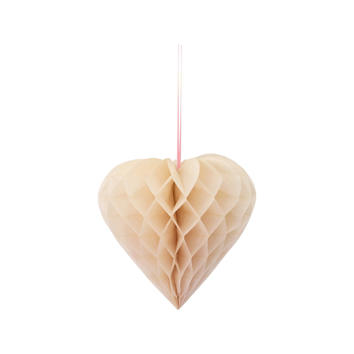 HEART HONEYCOMB DECORATIONS Meri Meri Hanging Decor Bonjour Fete - Party Supplies