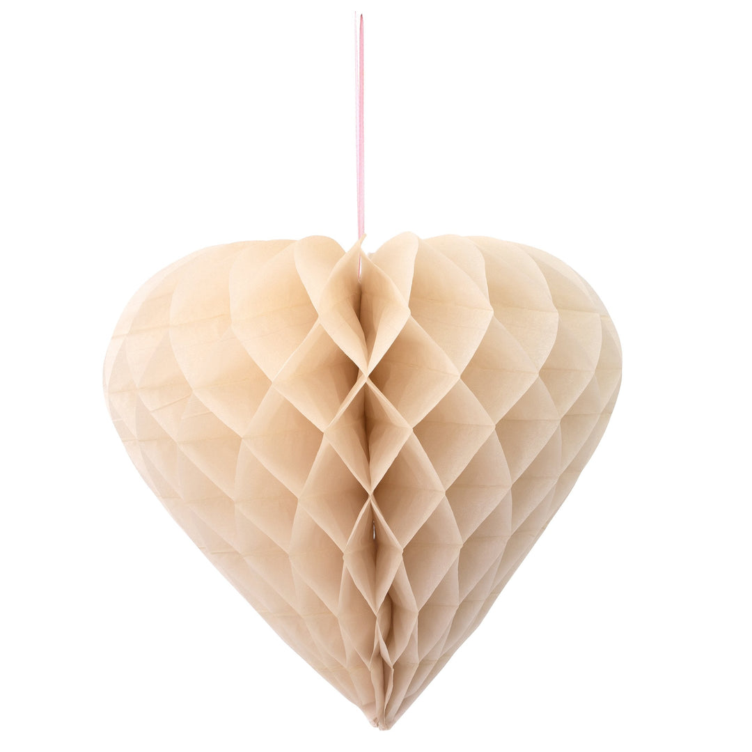 HEART HONEYCOMB DECORATIONS Meri Meri Hanging Decor Bonjour Fete - Party Supplies