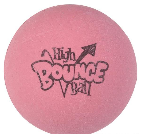 RUBBER PINK HIGH BOUNCE BALL La Luna Bella 0 Faire Bonjour Fete - Party Supplies