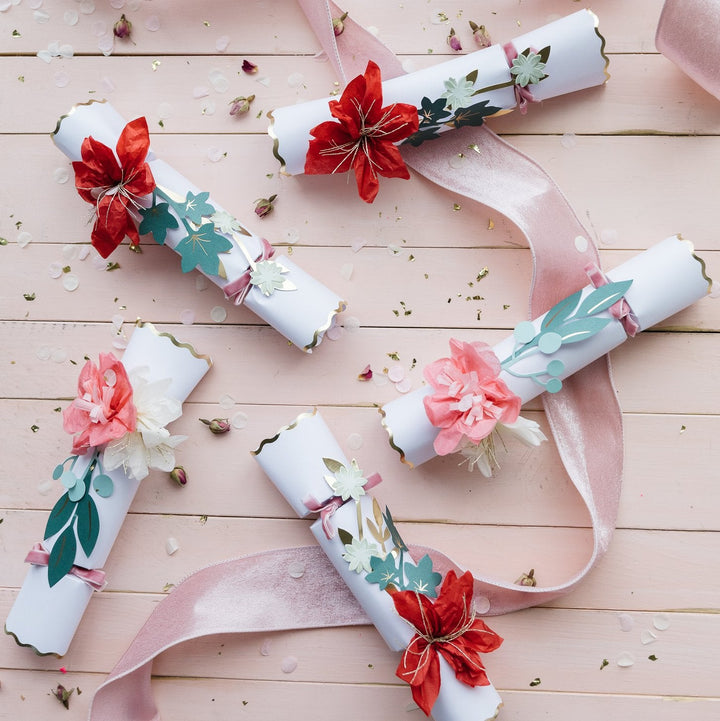 HAZEL GARDINER FLOWER CHRISTMAS CRACKERS Meri Meri Christmas Crackers Bonjour Fete - Party Supplies