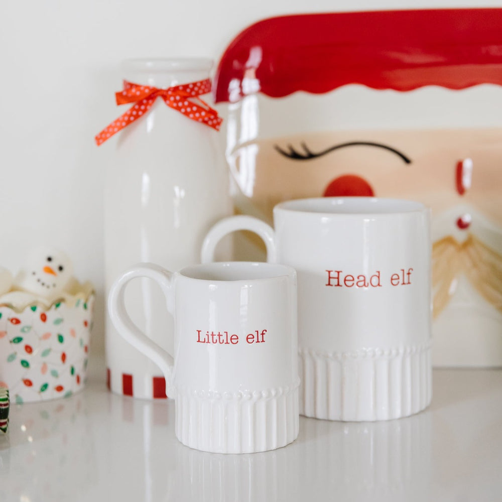 CHRISTMAS BIG AND LITTLE MUG SET Mud Pie Holiday Home & Entertaining Bonjour Fete - Party Supplies