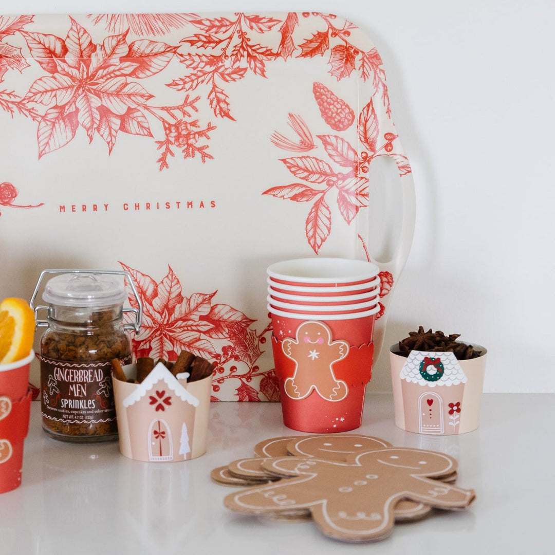 Gingerbread Man Shaped Napkins Bonjour Fete Party Supplies Christmas Holiday Party Supplies