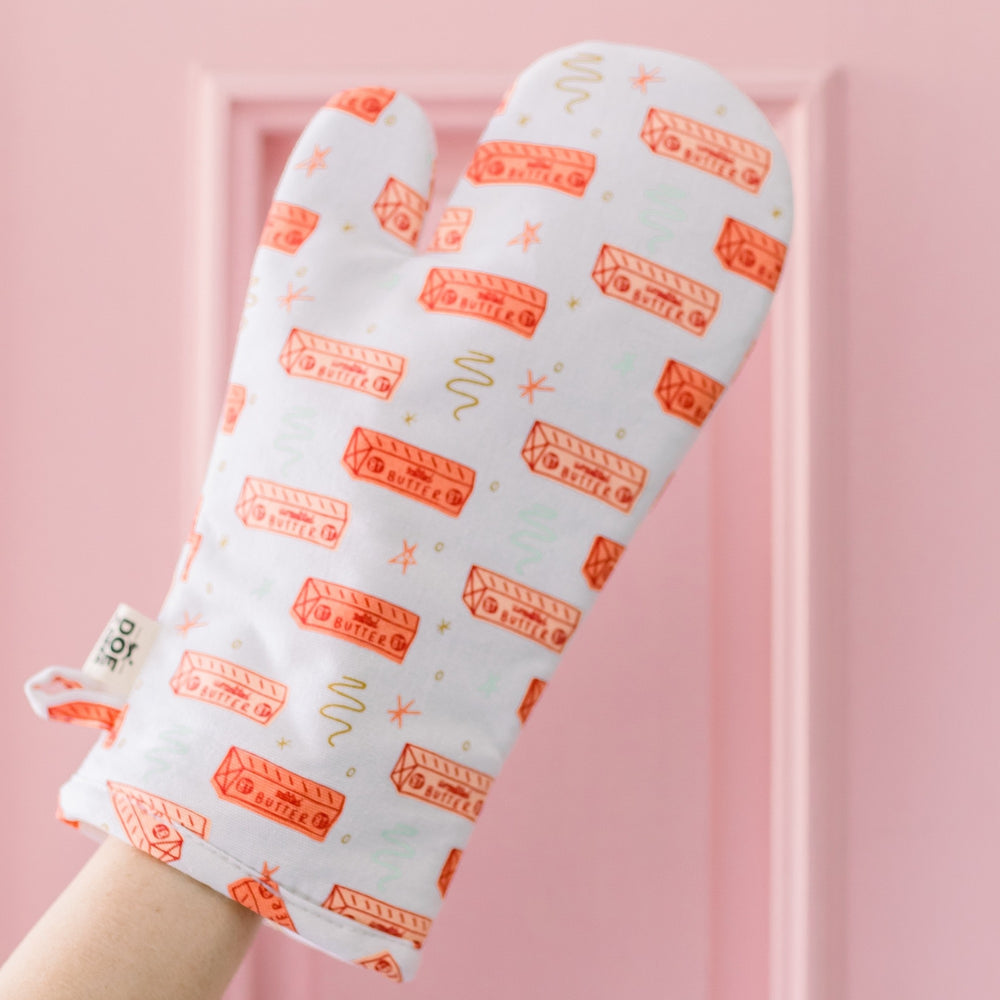 BUTTER KITCHEN OVEN MITT Doe A Deer Kitchenware Bonjour Fete - Party Supplies