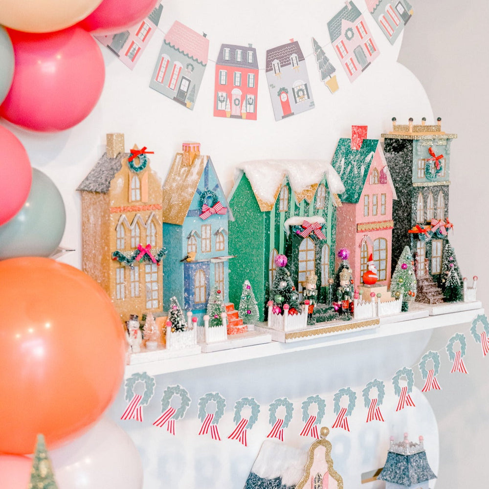 MUSTARD TOWNHOUSE BY CODY FOSTER Cody Foster Co. Christmas House Bonjour Fete - Party Supplies