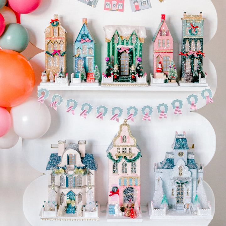 GREEN TOWNHOUSE BY CODY FOSTER Cody Foster Co. Christmas House Bonjour Fete - Party Supplies