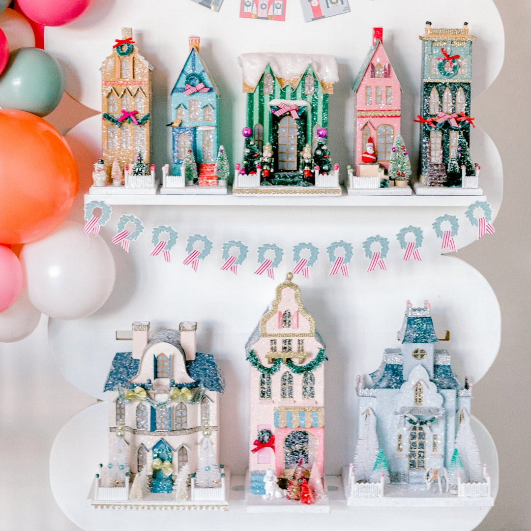 MUSTARD TOWNHOUSE BY CODY FOSTER Cody Foster Co. Christmas House Bonjour Fete - Party Supplies