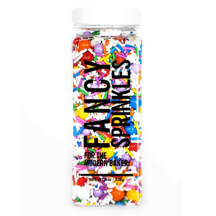 FANCY SPRINKLES HOP SCOTCH MIX Fancy Sprinkles Sprinkles 8 OZ JAR Bonjour Fete - Party Supplies