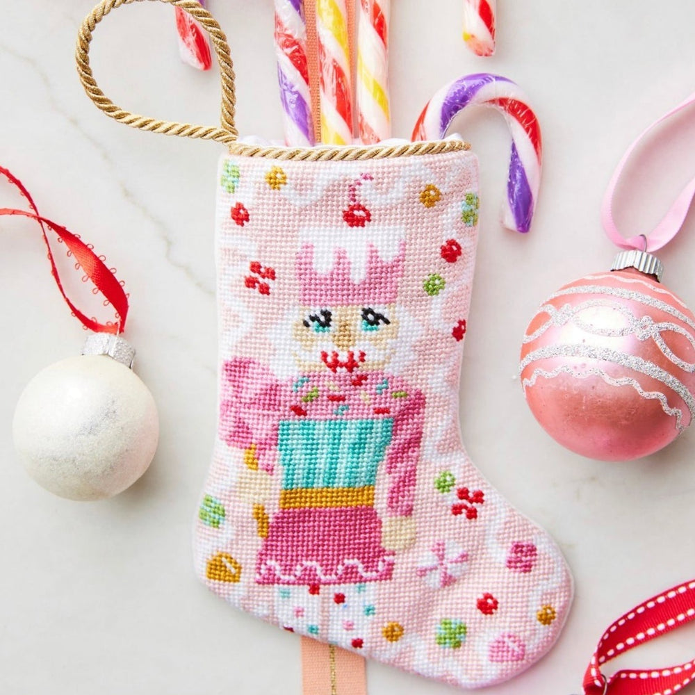 Pink Nutcracker Bauble Stocking Bonjour Fete Party Supplies Tree Skirts & Stockings