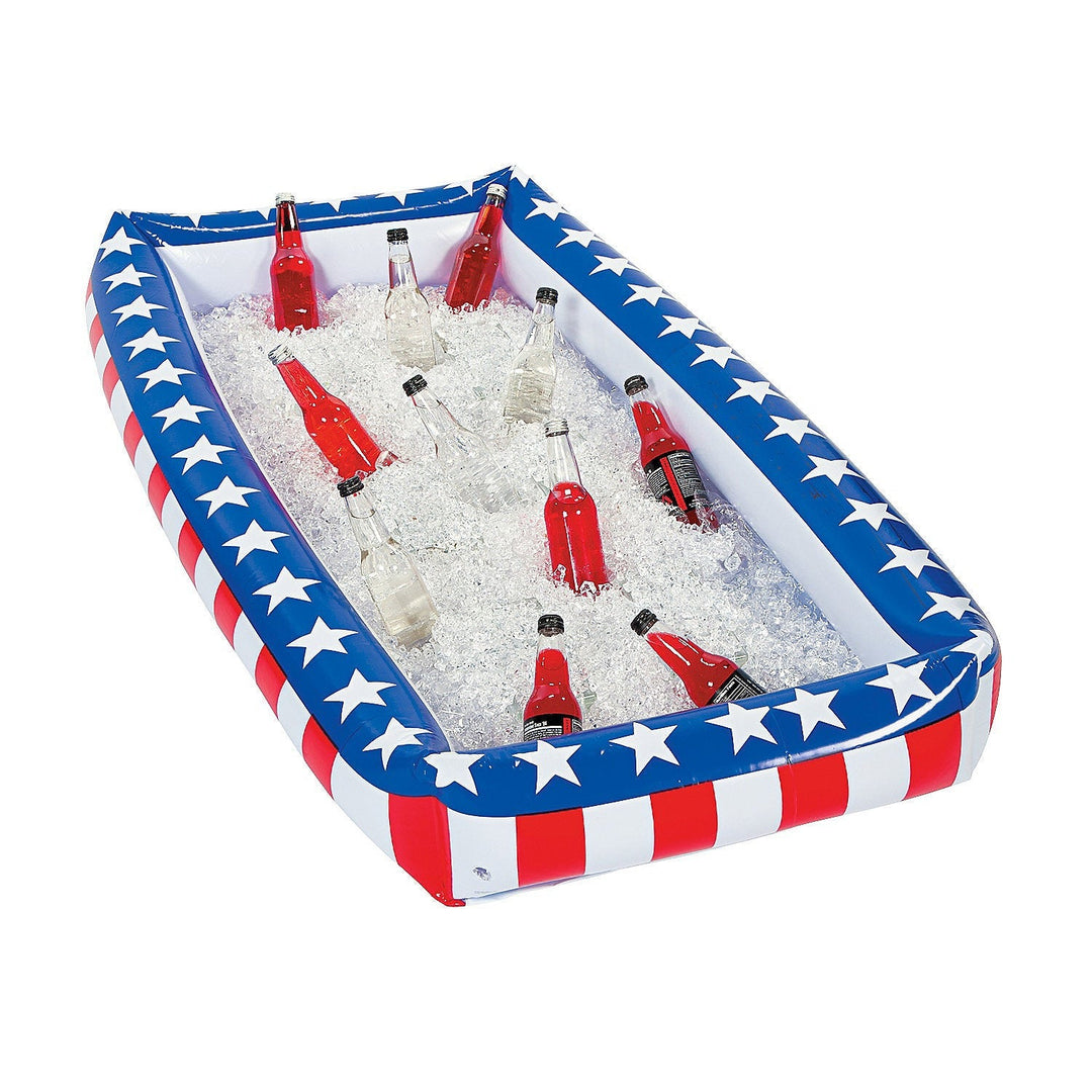 PATRIOTIC INFLATABLE BUFFET COOLER Fun Express 4th of July Bonjour Fete - Party Supplies