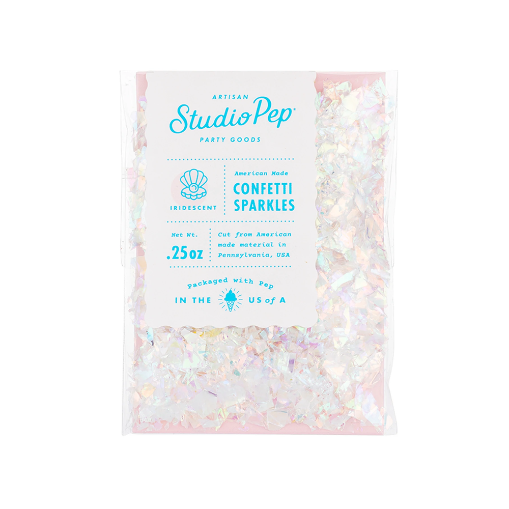 IRIDESCENT CONFETTI SPARKLES Studio Pep Confetti MINI PACK - 1/4 OZ. BAG Bonjour Fete - Party Supplies