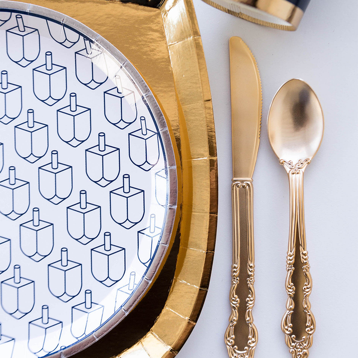 DREIDEL DINNER PLATES Jollity & Co. + Daydream Society Plates Bonjour Fete - Party Supplies