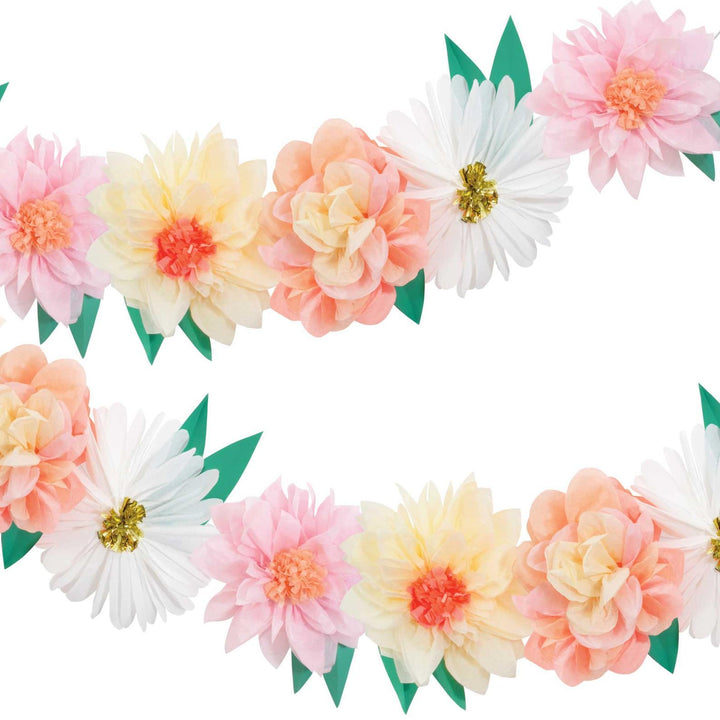 FLOWER GARDEN GIANT GARLAND Meri Meri Garlands & Banners Bonjour Fete - Party Supplies