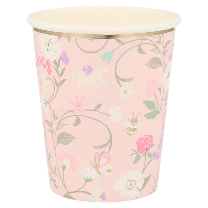 LADURE PARIS FLORAL CUPS Meri Meri Cups Bonjour Fete - Party Supplies