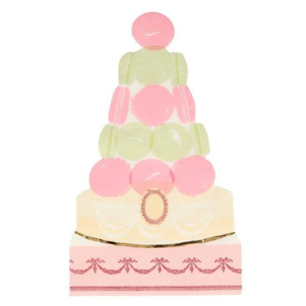 LADURE PARIS MACARON PYRAMID NAPKINS Meri Meri Napkins Bonjour Fete - Party Supplies