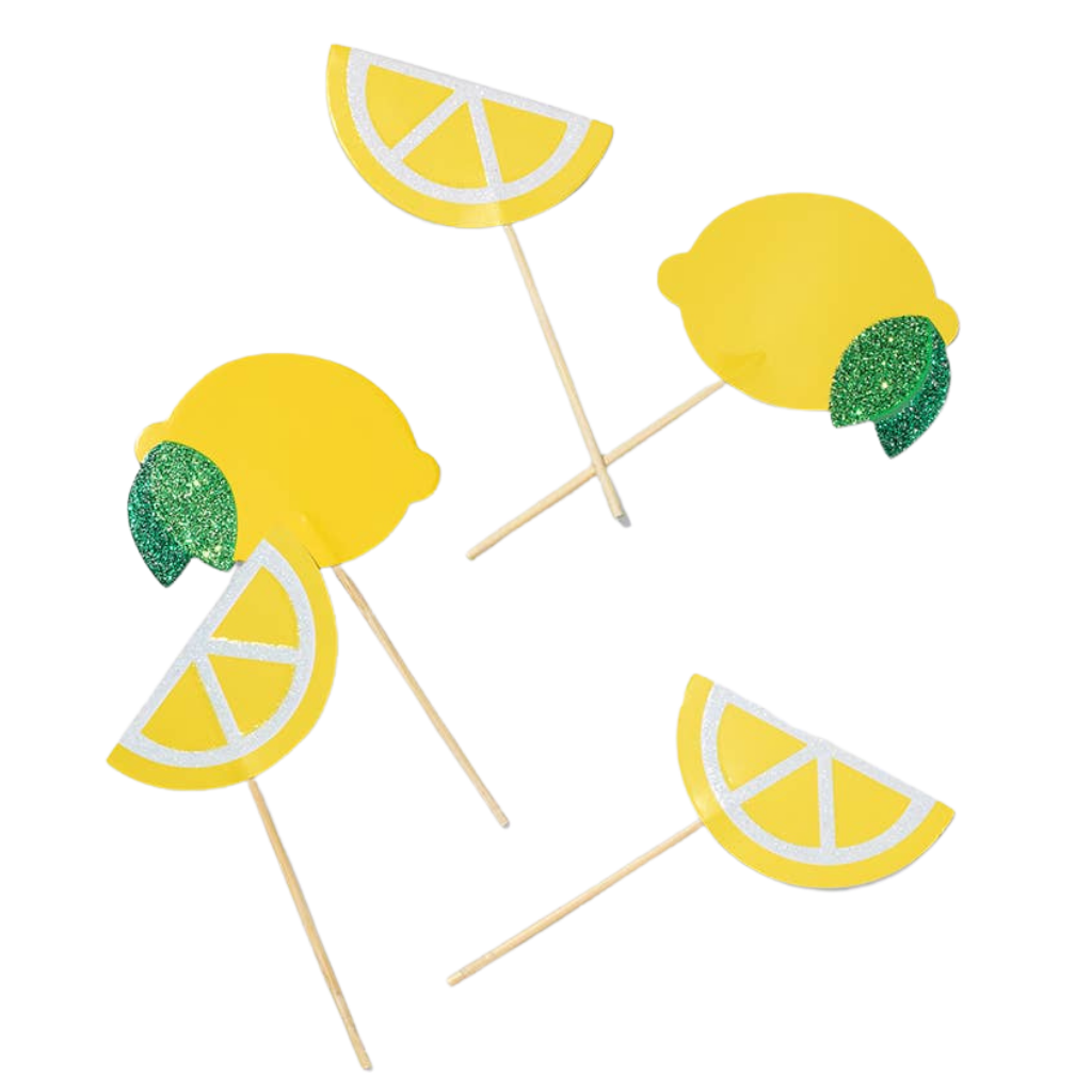 LEMON FOOD PICKS Coterie Party Supplies Bonjour Fete - Party Supplies