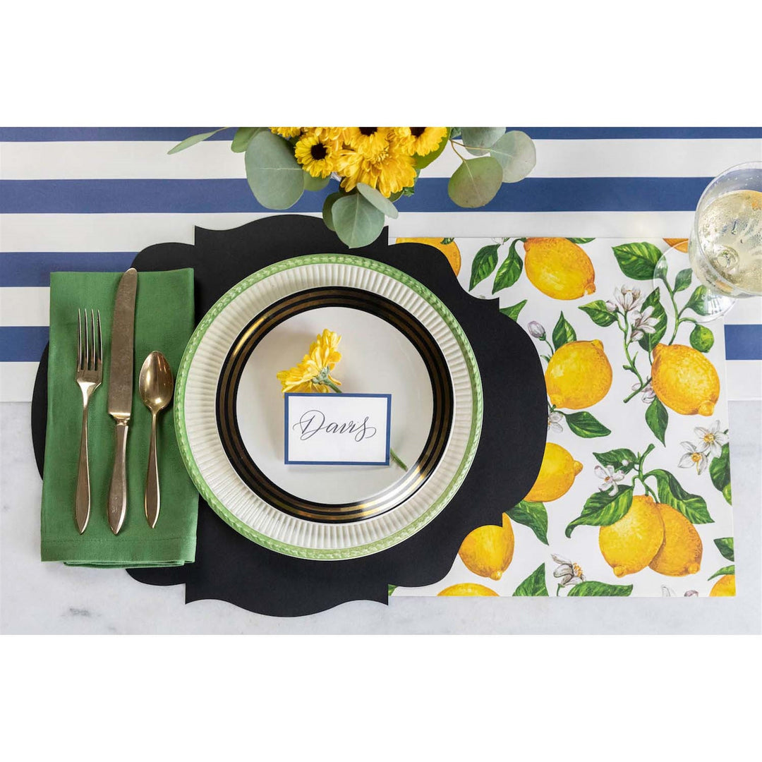 LEMON PLACEMATS Hester & Cook Table Covers & Placemats Bonjour Fete - Party Supplies