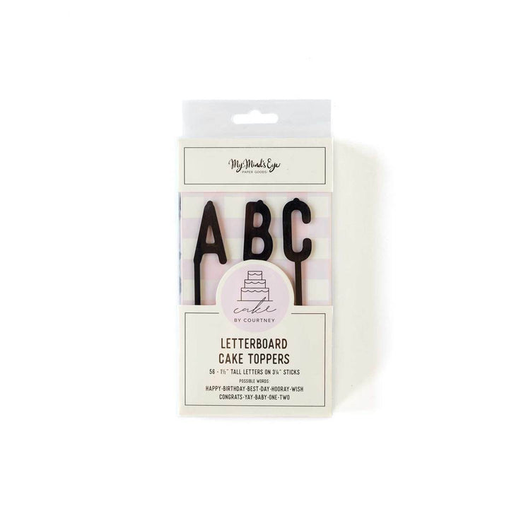 CAKE BY COURTNEY LETTER BOARD CAKE TOPPERS My Mind's Eye Cake Topper Bonjour Fete - Party Supplies