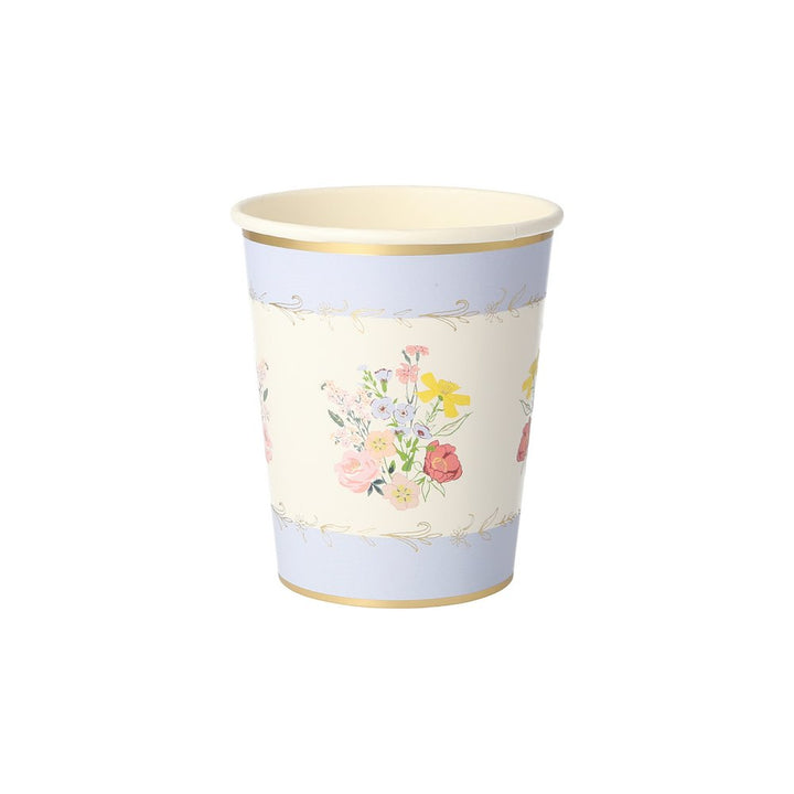 ENGLISH GARDEN FLORAL PARTY CUPS Meri Meri Cups Bonjour Fete - Party Supplies