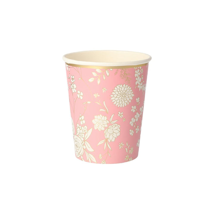 ENGLISH GARDEN FLORAL PARTY CUPS Meri Meri Cups Bonjour Fete - Party Supplies