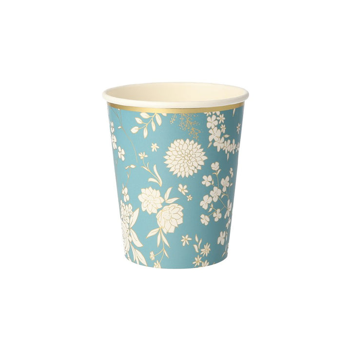 ENGLISH GARDEN FLORAL PARTY CUPS Meri Meri Cups Bonjour Fete - Party Supplies