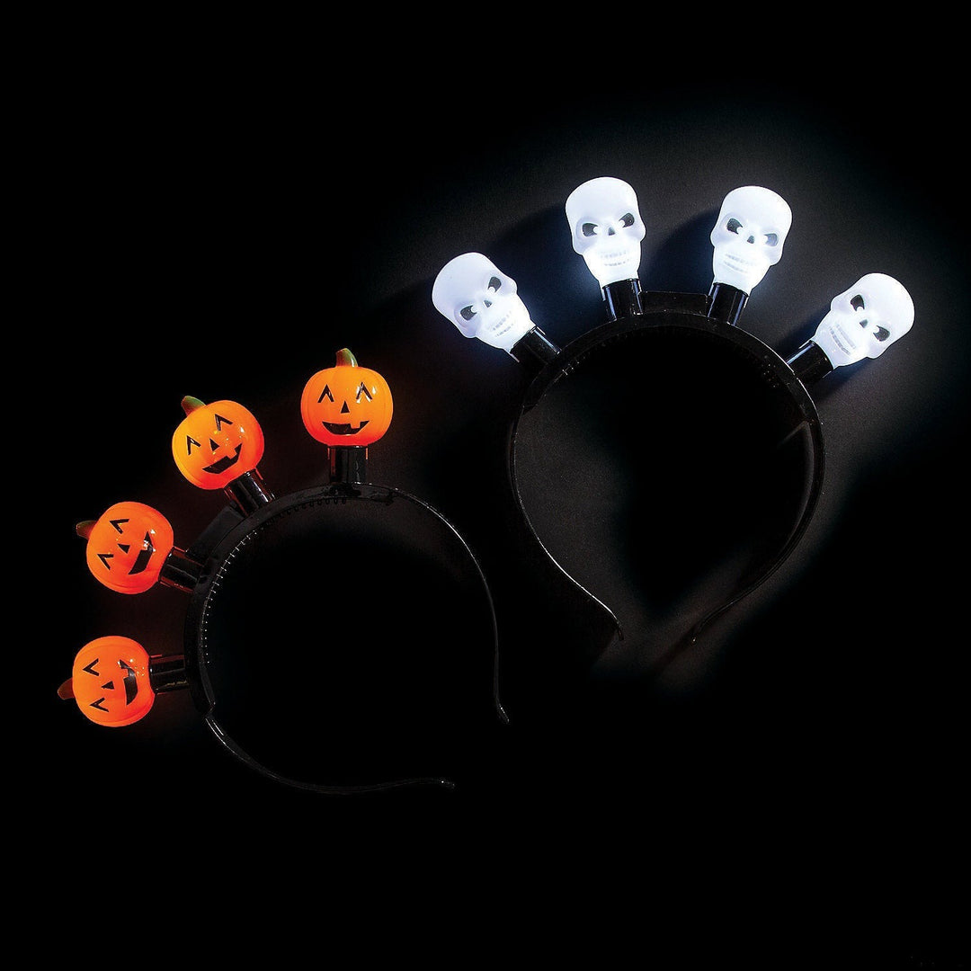 LIGHT-UP HALLOWEEN HEADBANDS Fun Express Halloween Party Favors Bonjour Fete - Party Supplies