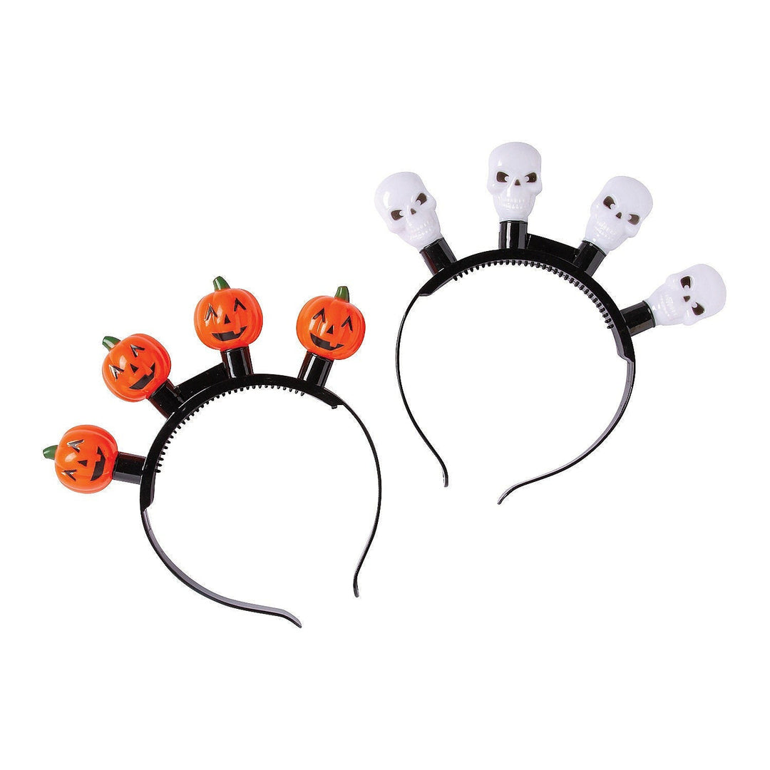 LIGHT-UP HALLOWEEN HEADBANDS Fun Express Halloween Party Favors Bonjour Fete - Party Supplies
